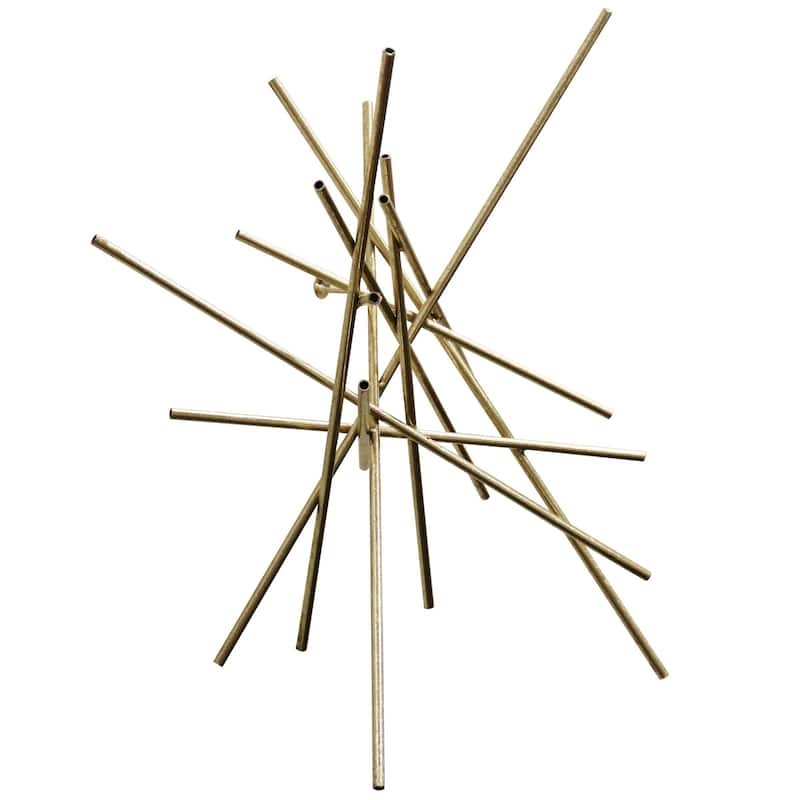 Harp & Finial Triton Gold Metal Wall Art - 24 x 24