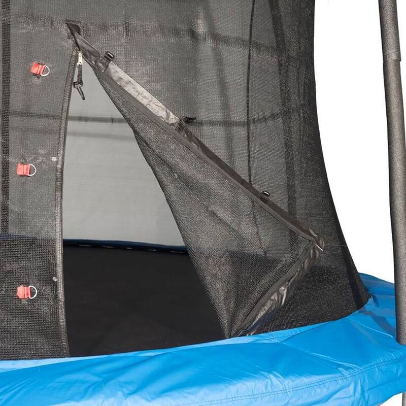 JumpKing JK15VC2 15 Foot Outdoor Trampoline & Safety Net Enclosure Kit, Blue - 178.2