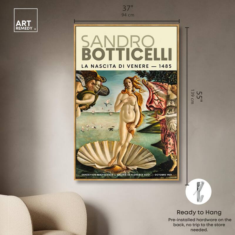 Renaissance Birth of Beauty Canvas by Art Remedy