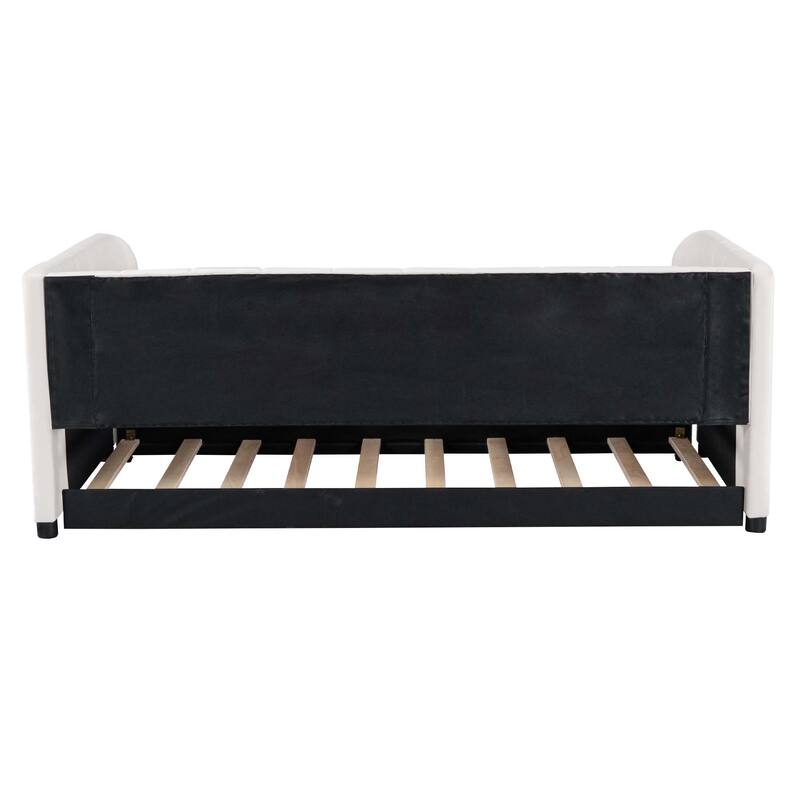 Twin Size Daybed with Ergonomic Design Backrest