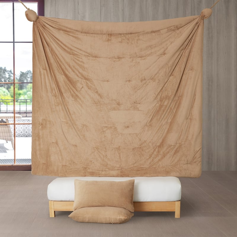 Nashville Ribs - Coma Inducer® Oversized Comforter Set - Ginger Root