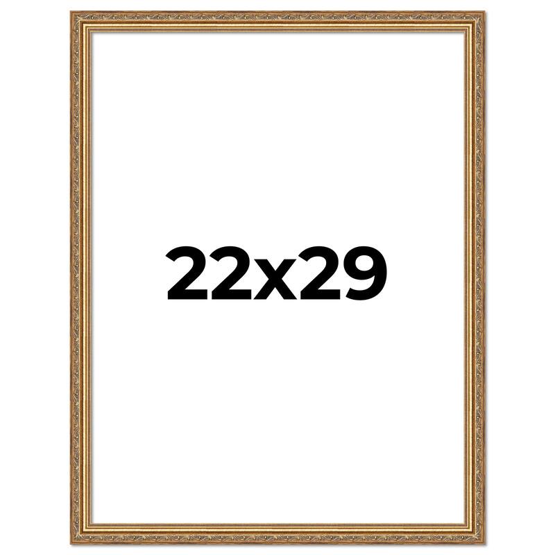 22x29 Frame Red Solid Wood Picture Frame Width 1.75 Inches | Interior Frame Depth 1 13/16 Inches
