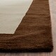 preview thumbnail 6 of 13, SAFAVIEH Handmade Himalaya Beige/ Dark Brown Border Wool Runner Rug