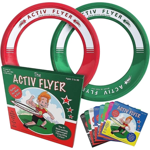 slide 2 of 4, Activ Life Rings for Kids - Best Basket Stuffers for Boys Toys Age 4-5 6-7 8-12 Year Old Boys Gifts Fun Spring Pool Beach