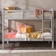 preview thumbnail 1 of 26, Walker Edison Como Solid Wood Mission Twin Convertible Bunk Bed Grey