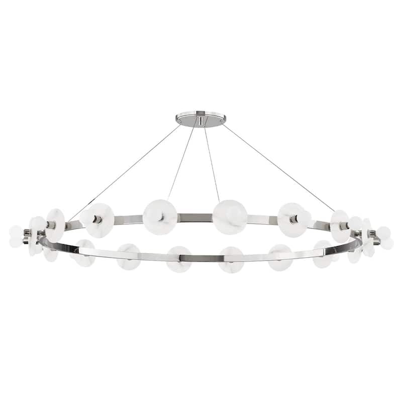 Hudson Valley Lighting Austen 18 Light 58" Wide Ring Chandelier - Polished Nickel