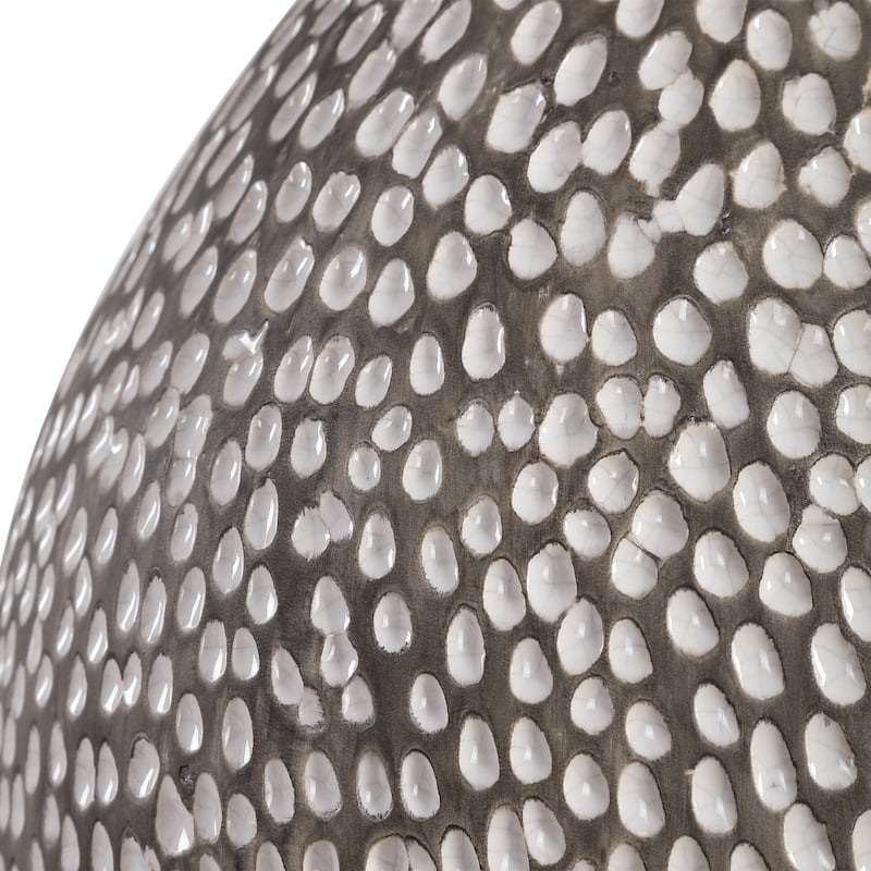 Uttermost Cyprien Grey White Table Lamp