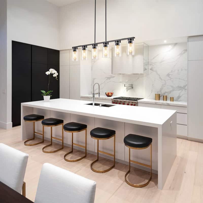 Dining Room Light Fixtures Linear Light Fixture Island Lights for Kitchen - 6-Light