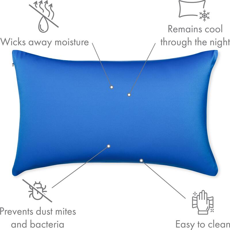Throw Pillow Cozy Soft Microbead Yeal Blue: 1 Pc