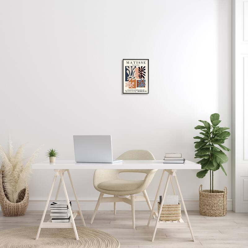 Stupell Matisse Traditional Jazz Abstract Cut Out Forms Framed Wall Art