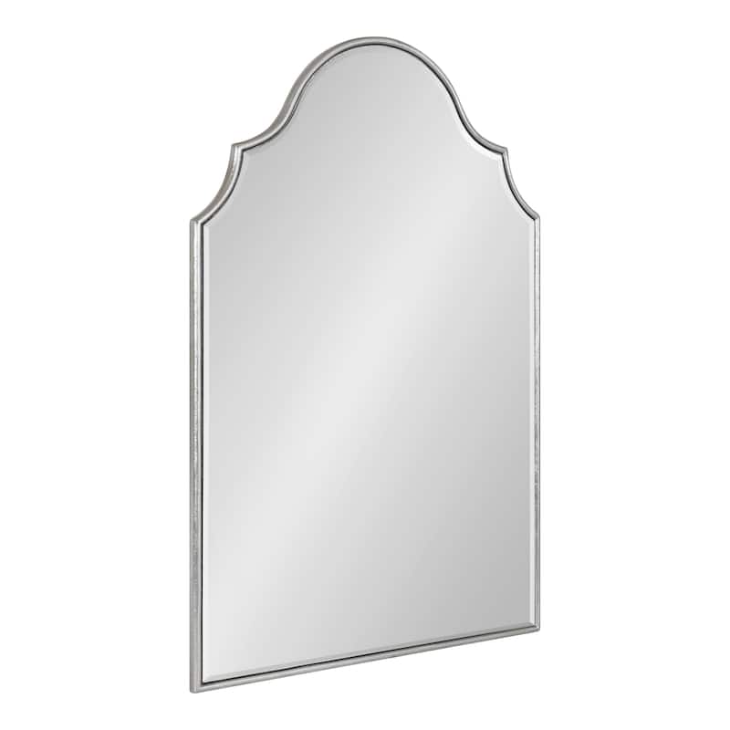 Kate and Laurel Leanna Framed Arch Wall Mirror - 20x30 - Silver