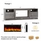 preview thumbnail 14 of 42, Bossin 70" Fireplace TV Stand with 36" Electric Fireplace, TV Stand for TVs Up to 80", 20 Colors LED Lights/Entertainment Center