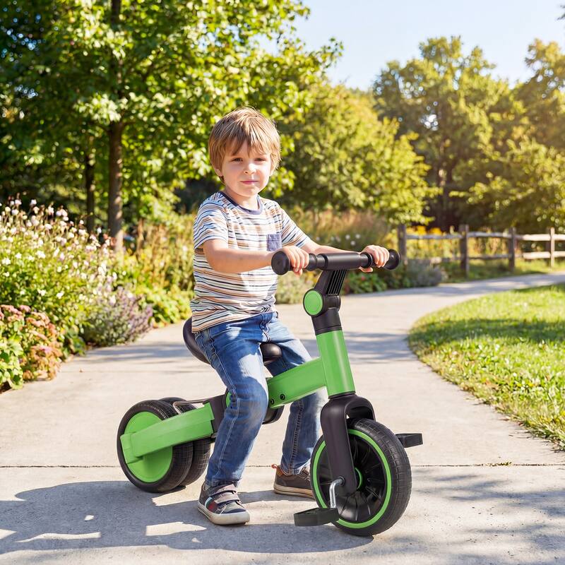 Gymax 5-In-1 Toddler Bike Kids Balance Bike w/ Removable Pedals