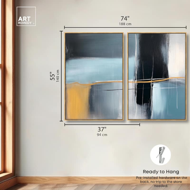 Still Cadence Canvas Set of 2 by Art Remedy