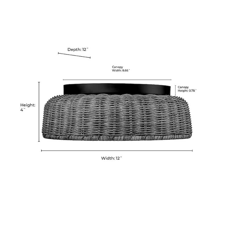 Millennium Lighting 2 Light Flush Mount Fixture