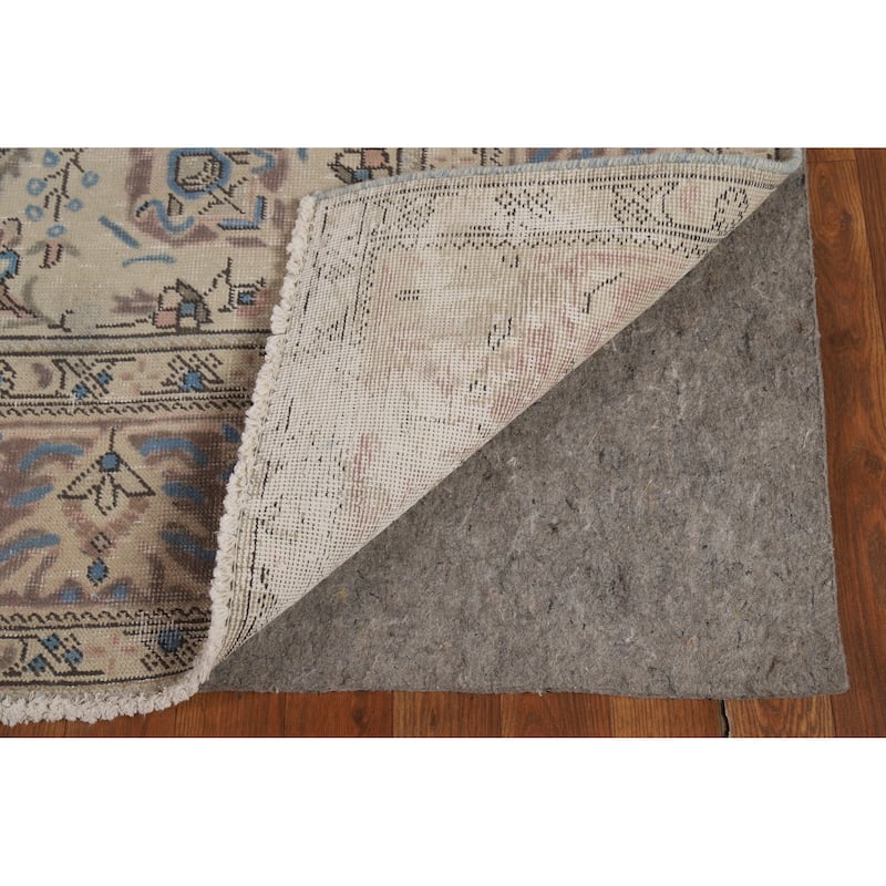 Traditional Tabriz Persian Vintage Rug Hand-Knotted Wool Carpet - 6'8" x 9'7"