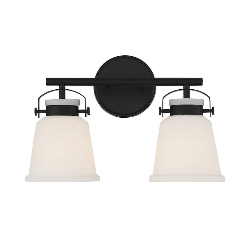 Savoy House 8-1627-2 Kaden 2 Light 16" Wide Bathroom Vanity Light - Matte Black