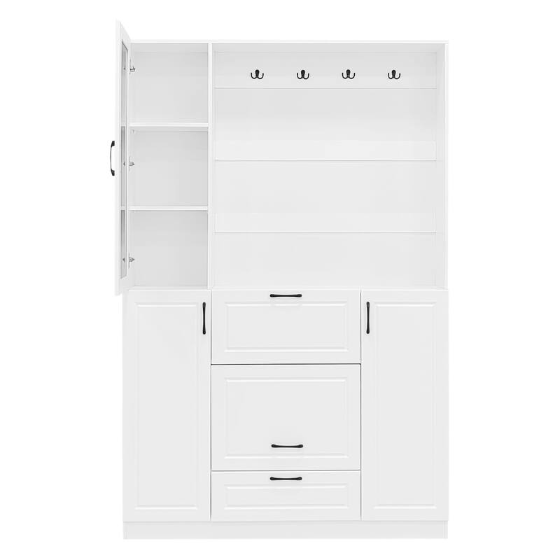 59" Wood Bench for Bedroom End of Bed, Farmhouse Indoor Kitchen Table Benches,Versatile Modern Shoe Bench for Entryway