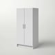 preview thumbnail 28 of 26, Bedroom Armoire Wardrobe Cabinet with Hanging Rail - 65'' H X 32'' W X 24.5'' D
