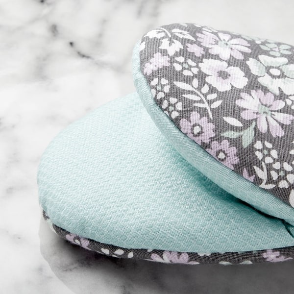 Martha Stewart Ditsy Floral Mini Oven Mitt Set, 2 Piece - 5.5x8