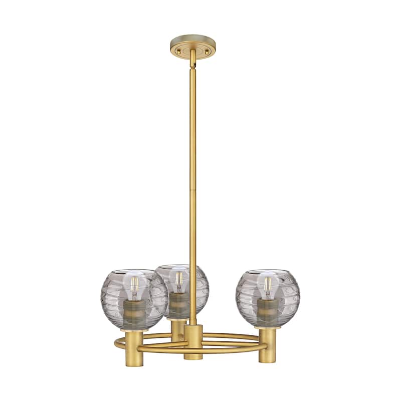 Innovations Lighting Downtown Urban - Crown Point - 3 Light 20" Stem Hung Pendant - Brushed Brass