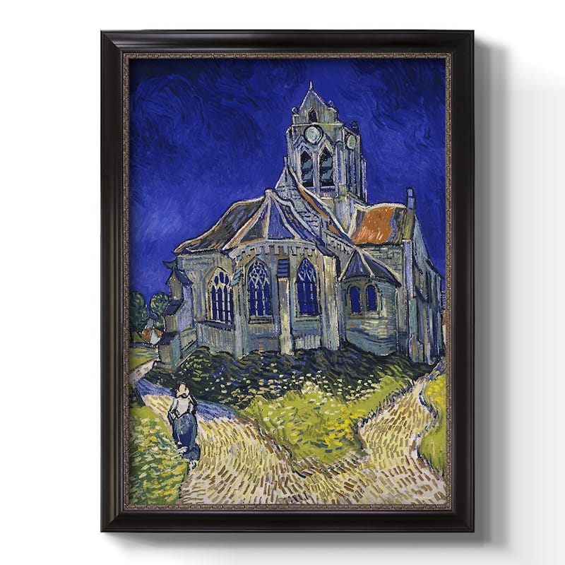 the church at auvers  Premium Framed Canvas- Ready to Hang