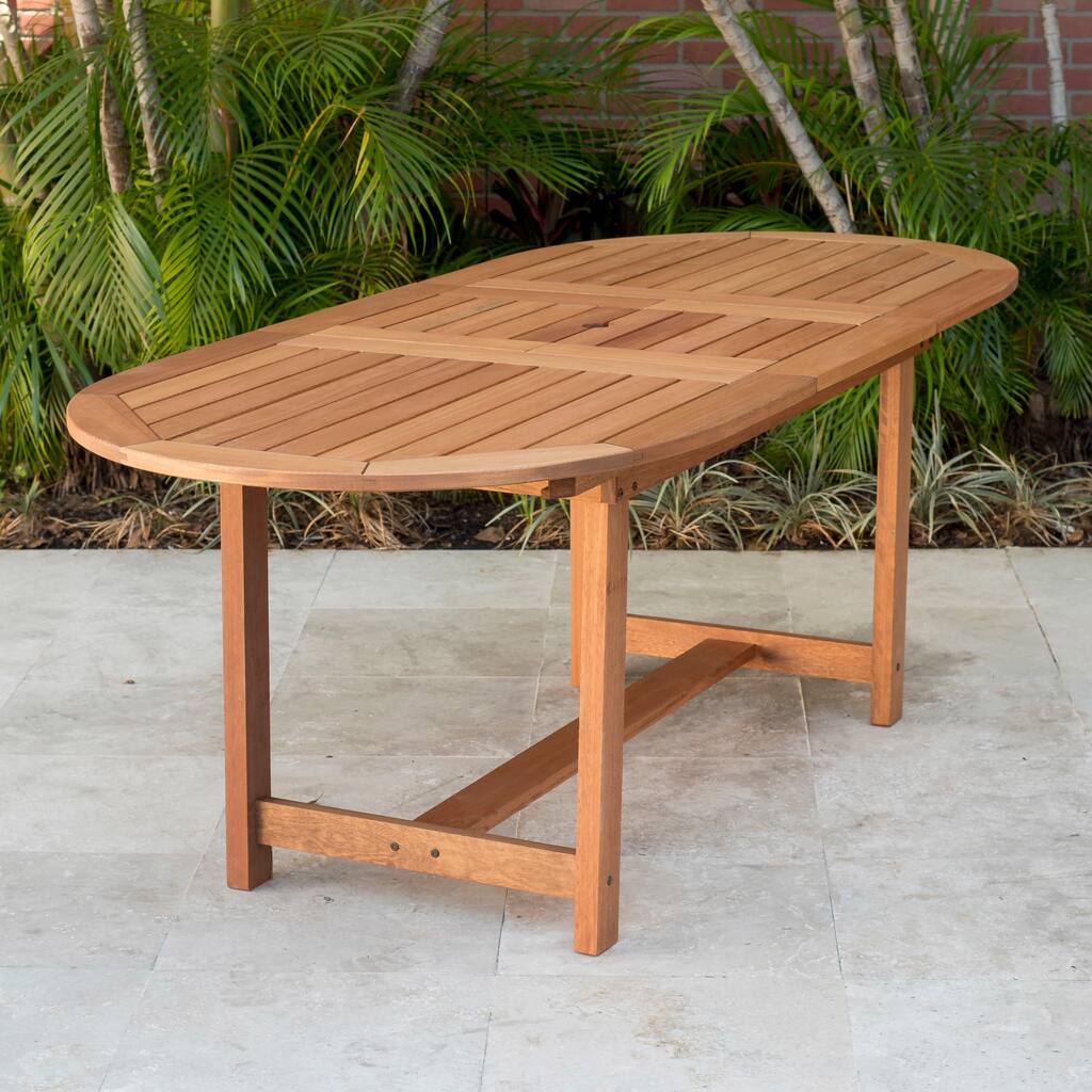 Amazonia Greta Outdoor Patio Wood Dining Table
