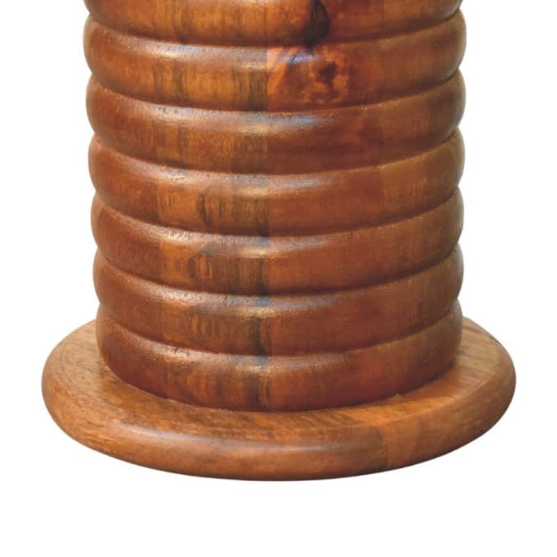 Artisan Furniture Solid Wood Sculpted Leg Console, Brown