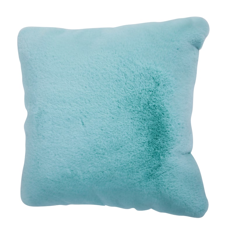 Faux Rabbit Collection Solid Square Pillow - (20" x 20")