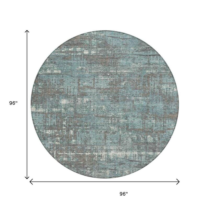 HomeRoots Geometric Transitional Rectangle Outdoor Rug