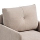 preview thumbnail 10 of 28, 23.6 Inch Seat Wide Chenille Accent Chair - Metal Black Legs Hold 300lbs