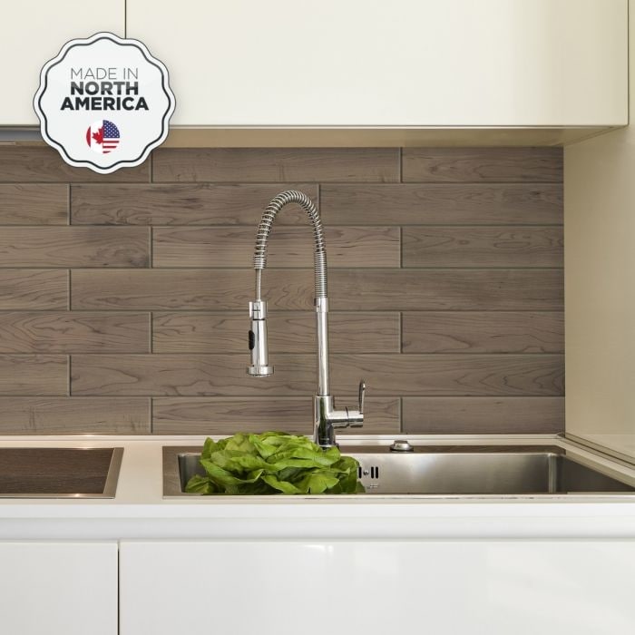 Peel and Stick Backsplash Tile - Smart Tiles Norway Maple XLarge - Kitchen  and Bathroom Stick on Tiles