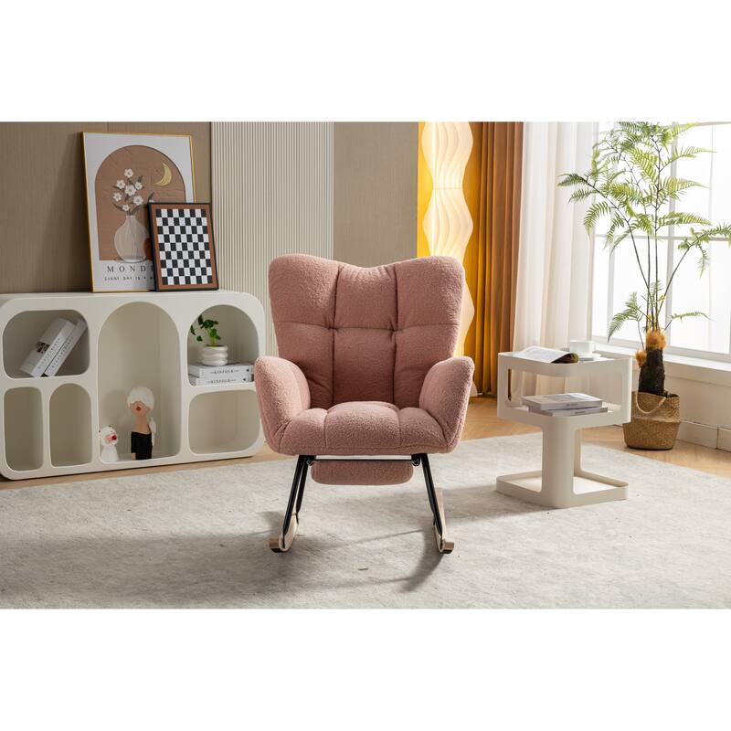 Teddy Rocking Chair with Adjustable Footrest