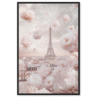 Raining Petals in Paris Canvas by Art Remedy