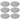 Majestic gifts Inc. Glass Charger-Plates - Silver-12.5" Diameter - Set/6 - 12.5"