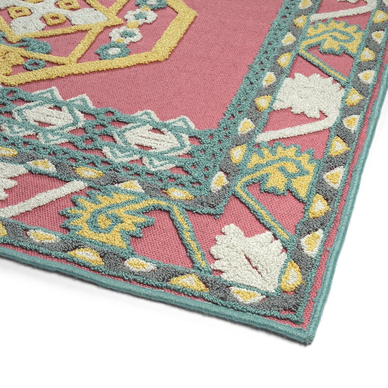 TDW03 Tamara Day Warwick Teal Hand Tufted Indoor Area Rug