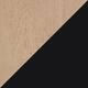 Option Sahara Birch with Matte Black Hardware