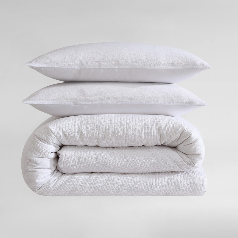 Calvin Klein Seersucker 3 Piece Comforter Set