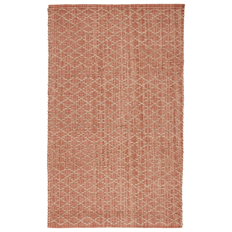 Misha Natural Trellis Area Rug