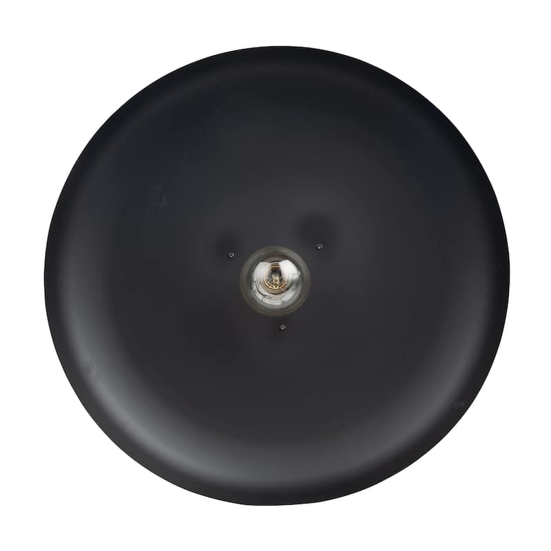 20" Modern Gold and Black 1-Light Dimmable Pendant Light