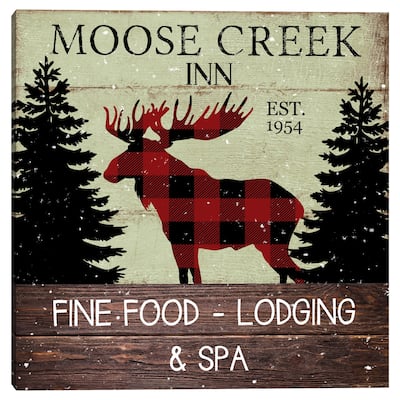 Camp Moose by Deborah Bown Canvas Art Print