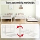 preview thumbnail 8 of 8, Heavy-Duty Sturdy Metal Twin over Twin Bunk Bed with Trundle, Noise-Reduced Design, and Safety Guardrail for 3 Kids, White