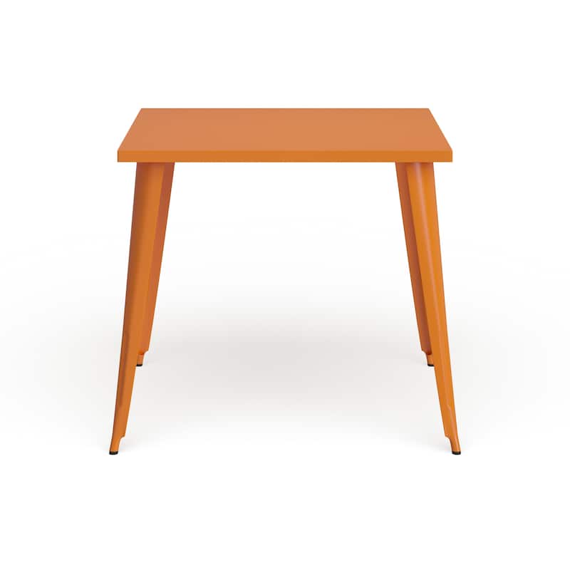 35.5'' Square Metal Indoor-Outdoor Table - 35.5"W x 35.5"D x 29.75"H