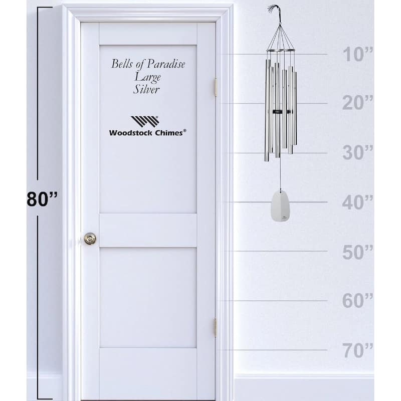 Woodstock Chime Bells of Paradise Silver 44"