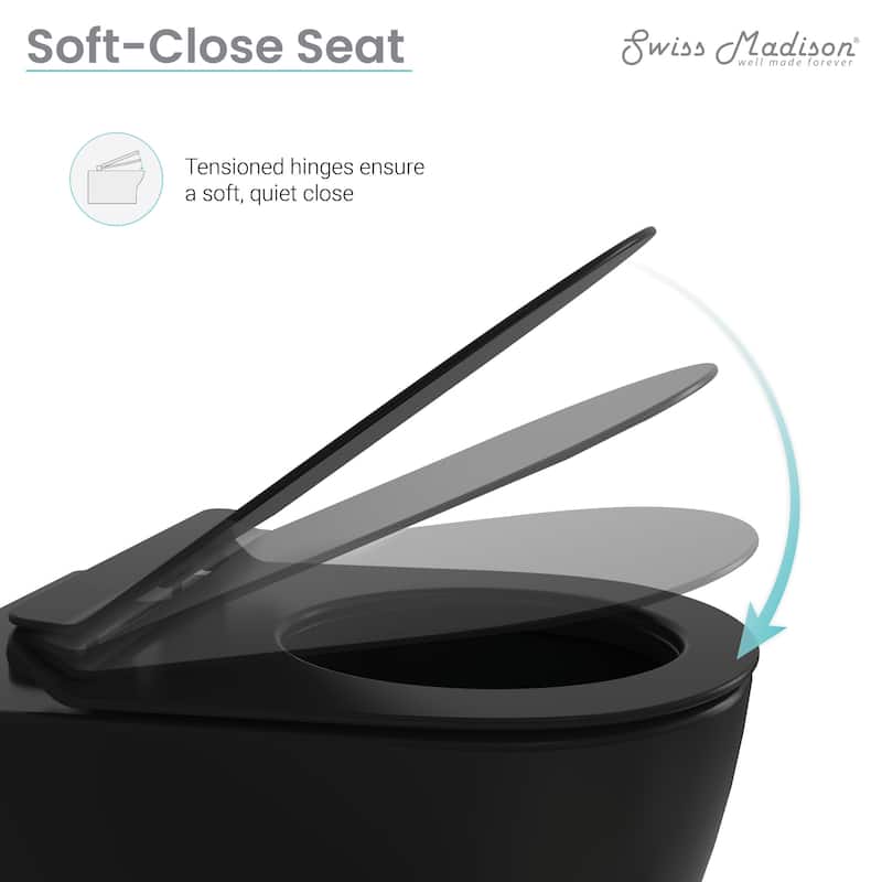 Ivy Wall Hung Elongated Toilet Bowl 0.8/1.28 GPF Dual Flush