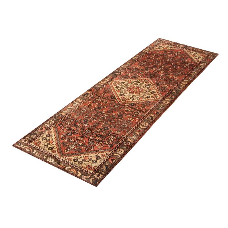 ECARPETGALLERY Hand-knotted Andelz Red Wool Rug - 3'2 x 9'8