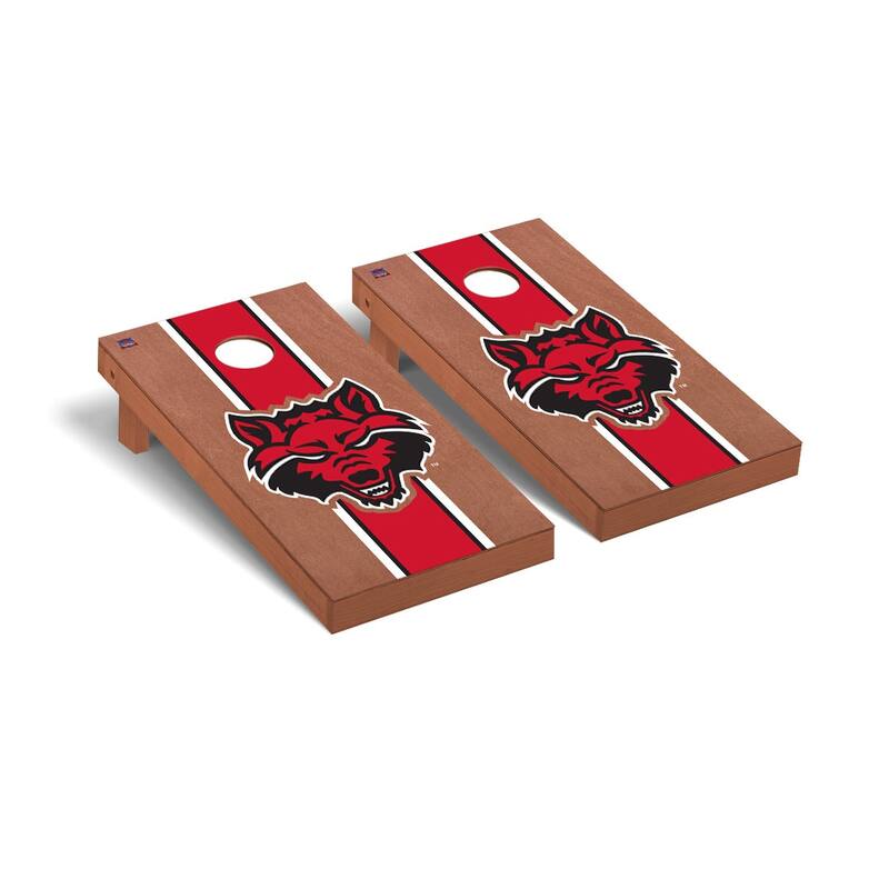 Arkansas State Red Wolves Rosewood Cornhole Board Set