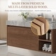 preview thumbnail 47 of 73, 48" Modern Floating Single Bathroom Vanities with Sink, Brown or Natural wood, 2 Drawers