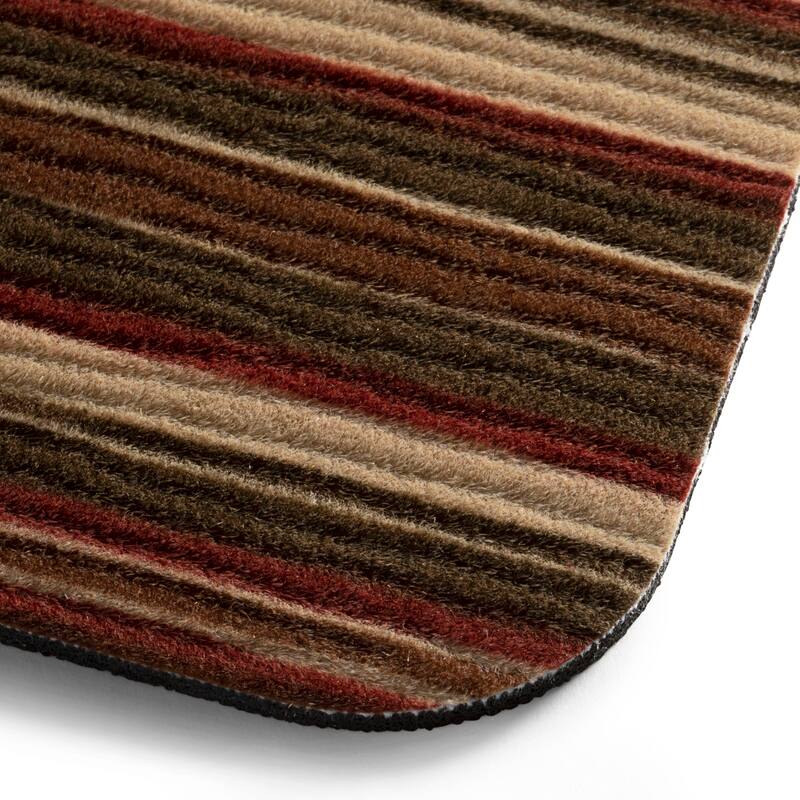 SoHome Smooth Step Striped Machine Washable Kitchen Mat, 24"x35"