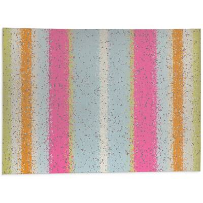 GLITCH PINK Bath Rug By Kavka Designs